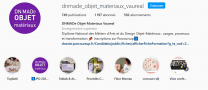 Compte Instagram - DNMade Objet Matériaux